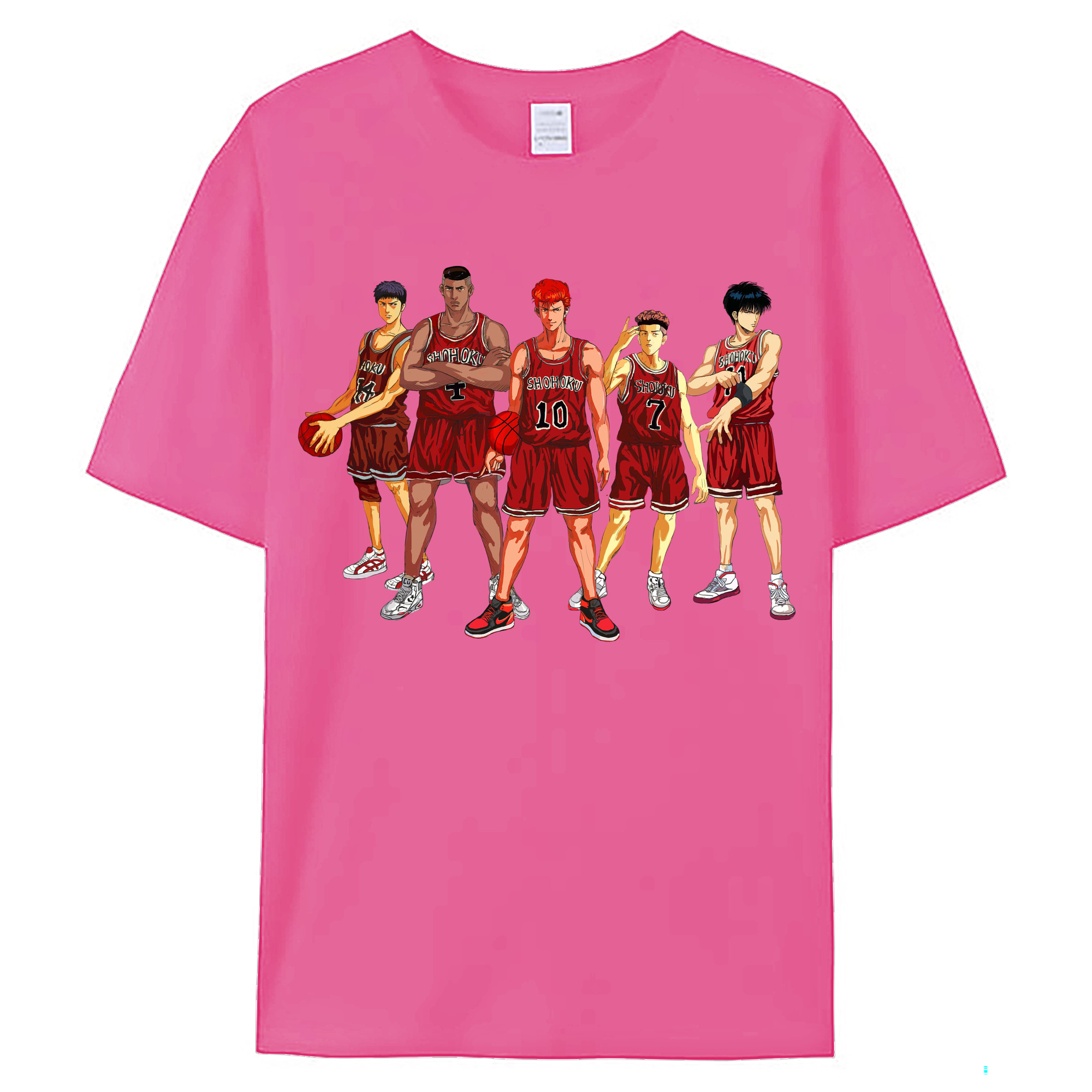 （画像用） SLAM DUNK／スラムダンク レディースカジュアルプリントTシャツ（綿100％）